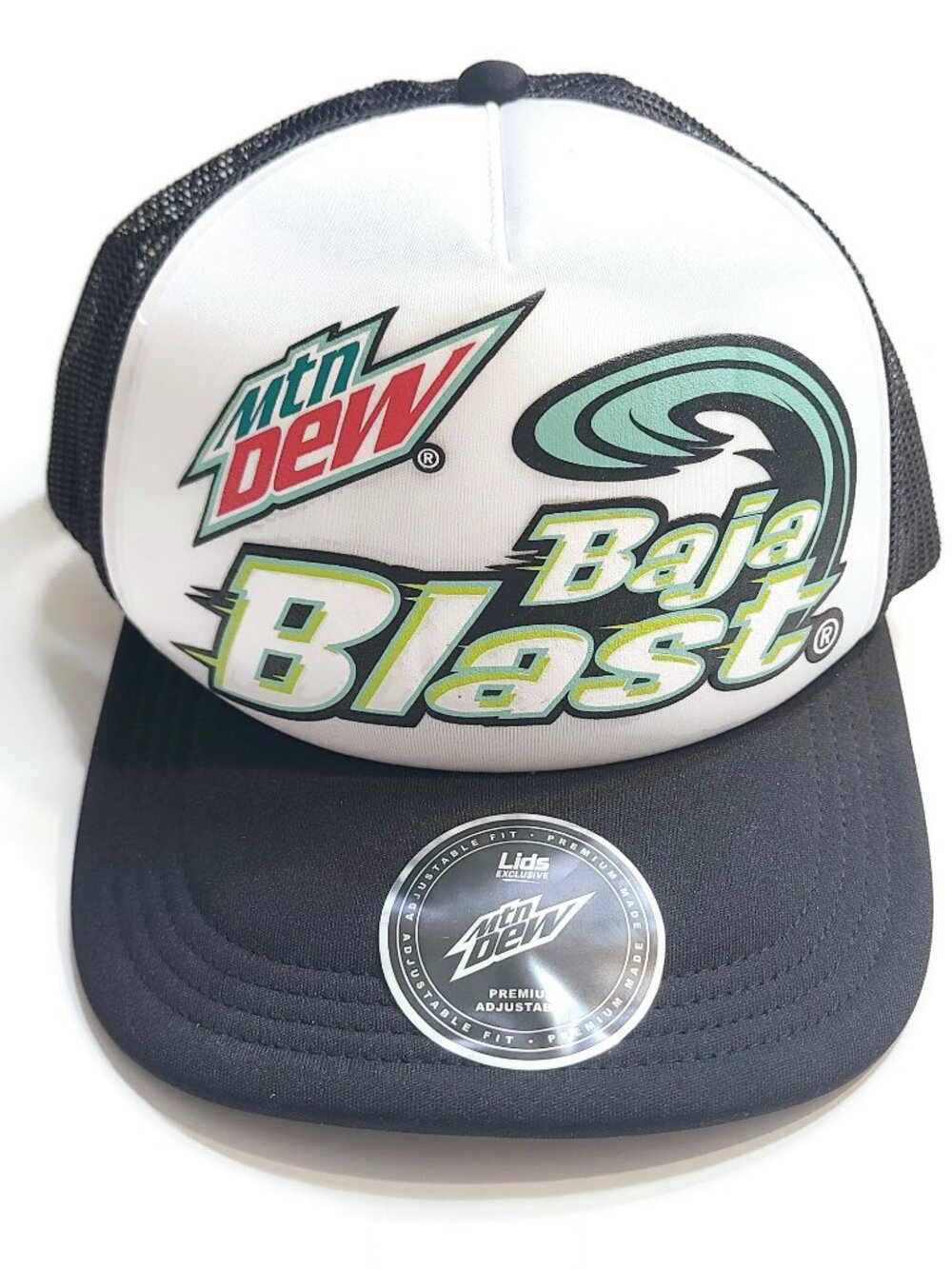 Mountain Dew Baja Blast Hat Lids Exclusive Mtn Foam Trucker Adjustable Snapback